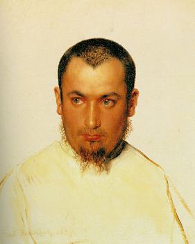 Paul Delaroche : Head of a Camoldine Monk